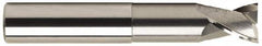 OSG - 1/2", 2 Flute, Single End, Solid Carbide, 0.03" Corner Radius End Mill - 4" OAL, 30° Helix, Right Hand Flute, 1/2" LOC, Right Hand Cut, 2-1/8" Extended Reach - Caliber Tooling