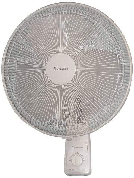 Comfort Zone - 16" Blade, 1/20 hp, 2,300 Max CFM, Single Phase Oscillating Wall Mounting Fan - 0.47 Amps, 120 Volts, 3 Speed - Caliber Tooling