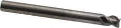 OSG - 1/4", 3 Flute, Single End, Solid Carbide, 0.02" Corner Radius End Mill - 2-1/2" OAL, 45° Helix, Right Hand Flute, 1/4" LOC, Right Hand Cut, 1-1/8" Extended Reach - Caliber Tooling