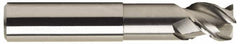 OSG - 1/2", 3 Flute, Single End, Solid Carbide, 0.06" Corner Radius End Mill - 4" OAL, 45° Helix, Right Hand Flute, 1/2" LOC, Right Hand Cut, 2-1/8" Extended Reach - Caliber Tooling