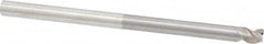 OSG - 1/4", 3 Flute, Single End, Solid Carbide, 0.02" Corner Radius End Mill - 4" OAL, 45° Helix, Right Hand Flute, 1/4" LOC, Right Hand Cut, 2-1/8" Extended Reach - Caliber Tooling