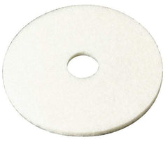 3M - Spray Buffing Pad - 17" Machine, White Pad, Polyester - Caliber Tooling