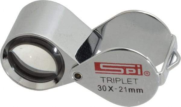 SPI - 30x Magnification, 53/64 Inch Lens Diameter, Triplet Lens Loupe - 1 Lens - Caliber Tooling