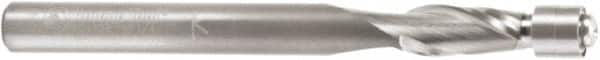 Amana Tool - 1/4" Cut Diam, 1/2" Length of Cut, 2 Flute Flush Trim Edge Profile Router Bit - Solid Carbide, 1/4" Shank Diam, 1-1/2" Shank Length, 2-3/4" OAL, Uncoated - Caliber Tooling