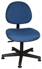 Bevco - Adjustable Chair - 18" Wide x 18" Deep, Olefin Seat, Blue - Caliber Tooling