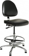 Bevco - Swivel Stool - 20" Wide x 18" Deep, Vinyl Seat, Black - Caliber Tooling