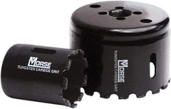 M.K. MORSE - 2-3/8" Diam, 1-15/16" Cutting Depth, Hole Saw - Carbide Grit Saw, Gulleted Edge - Caliber Tooling