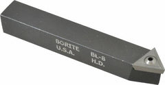 Borite - 3/8 Inch Inscribed Circle, 1/2 Inch Shank Square, BL, Left Hand, Carbide Indexable Lead Angle Facing Insert Tool Bit - TT 321 Insert Style Compatibility - Caliber Tooling