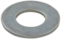 Value Collection - #6 Screw, Grade 2 Steel SAE Flat Washer - 0.151" ID x 0.394" OD, 0.067" Thick, Zinc-Plated Finish - Caliber Tooling