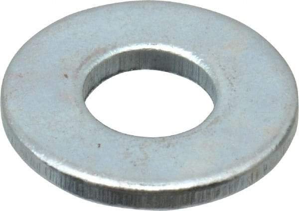 Value Collection - #8 Screw, Grade 2 Steel SAE Flat Washer - 0.183" ID x 0.45" OD, 0.067" Thick, Zinc-Plated Finish - Caliber Tooling