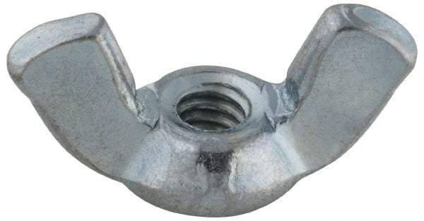 Value Collection - #6-32 UNC, Steel Standard Wing Nut - Grade 2, 0.72" Wing Span, 0.41" Wing Span - Caliber Tooling
