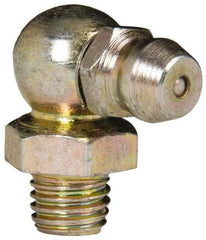 Value Collection - 90° Head Angle, 1/4-28 Steel Standard Grease Fitting - 9.53mm Hex - Caliber Tooling