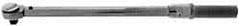 Apex - 3/8" Drive, 30 to 150 In/Lb, Click Type Torque Wrench - 1 Ft/Lb Graduation, 9-1/2" OAL - Caliber Tooling