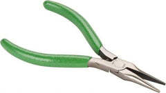 Xcelite - 1-3/16" Jaw Length x 7/16" Jaw Width, Long Needle Nose Comfort Grip Pliers - Serrated Jaw, Bi-Material Cushion Handle - Caliber Tooling