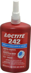 Loctite - 250 mL Bottle, Blue, Medium Strength Liquid Threadlocker - Series 242, 24 hr Full Cure Time, Hand Tool, Heat Removal - Caliber Tooling