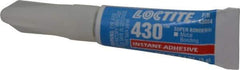 Loctite - 0.11 oz Tube Clear Instant Adhesive - Series 430, 30 sec Fixture Time, 24 hr Full Cure Time, Bonds to Metal, Plastic & Rubber - Caliber Tooling