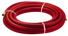 Parker - 25' Long, 3/4" Male x Female GHT, -40 to 200°F, Rubber High Temp & High Pressure Hose - 5/8" ID, Red, 125 psi - Caliber Tooling