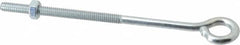 Gibraltar - 1/4-20, Zinc-Plated Finish, Steel Wire Turned Open Eye Bolt - 3" Thread Length, 1/2" ID x 1" OD, 5" Shank Length - Caliber Tooling