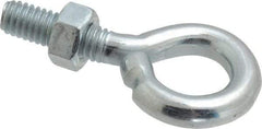 Gibraltar - 5/16-18, Zinc-Plated Finish, Steel Wire Turned Open Eye Bolt - 7/8" Thread Length, 5/8" ID x 1-1/4" OD, 1" Shank Length - Caliber Tooling