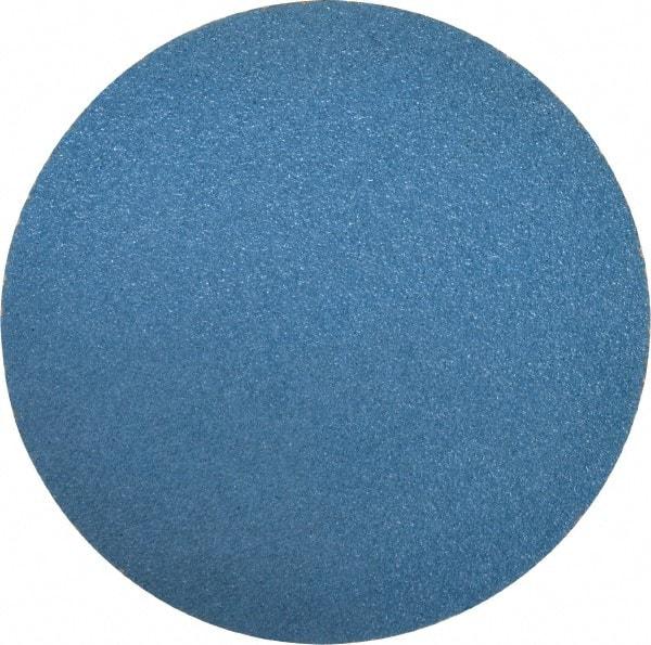 Superior Abrasives - 6" Diam, 40 Grit Zirconia Alumina Adhesive PSA Disc - Coarse Grade, Blue, X Weighted Backing, Flexible - Caliber Tooling