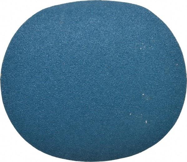 Superior Abrasives - 10" Diam, 36 Grit Zirconia Alumina Adhesive PSA Disc - Very Coarse Grade, Blue, Cloth Backing, Flexible - Caliber Tooling