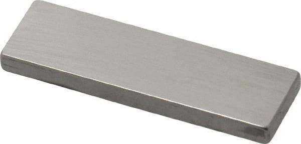 Mitutoyo - 0.1007" Rectangular Steel Gage Block - Accuracy Grade AS-1, Includes Certificate of Inspection - Caliber Tooling