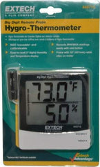 Extech - 14 to 140°F, 10 to 99% Humidity Range, Thermo-Hygrometer - 4% Relative Humidity Accuracy - Caliber Tooling