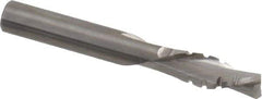 Onsrud - 3/8" Cutting Diam x 1-1/8" Length of Cut, 2 Flute, Downcut Spiral Router Bit - Uncoated, Right Hand Cut, Solid Carbide, 3" OAL x 3/8" Shank Diam, Chipbreaker, 30° Helix Angle - Caliber Tooling