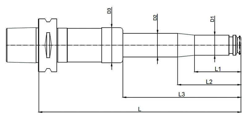 C6 x ER32 x 230 XL CAPTO Collet Holder - Caliber Tooling