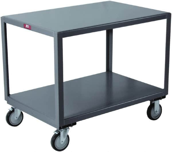 Jamco - Flush Mobile Table - Steel, Gray, 48" Long x 24" Deep x 30" High - Caliber Tooling