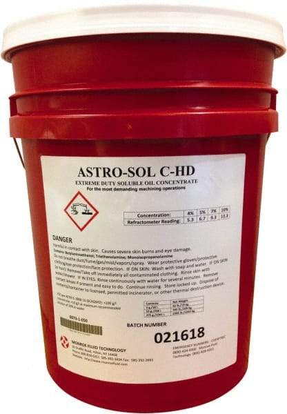 Monroe Fluid Technology - 5 Gal Pail Cutting & Grinding Fluid - Water Soluble - Caliber Tooling