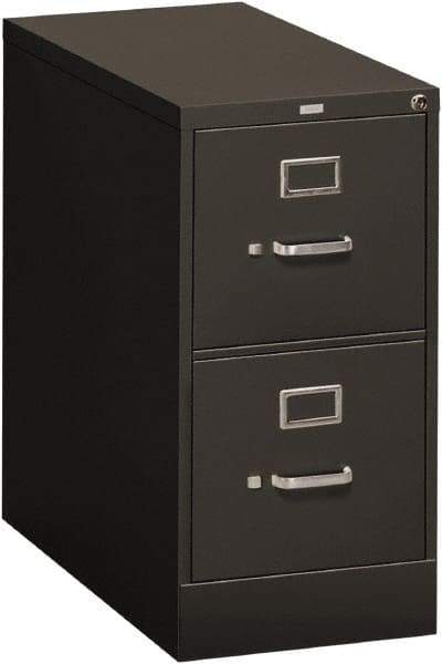 Hon - 15" Wide x 29" High x 26-1/2" Deep, 2 Drawer Vertical File - Steel, Charcoal - Caliber Tooling