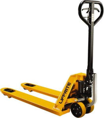 Lift-Rite - 5,000 Lb Capacity, 7-3/4" Lift Industrial Pallet Truck - 3" Min Lift Height, 48" Fork Length x 6-5/32" Fork Width, 27" Overall Width - Caliber Tooling