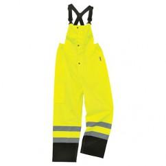 8918BK 2XL LIME BLK BOTT RAIN BIBS - Caliber Tooling