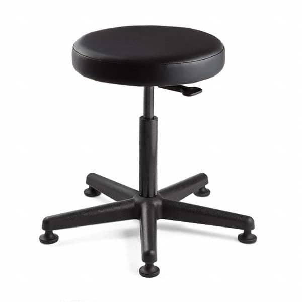 Bevco - Swivel & Adjustable Stools Type: Adjustable Backless Stool Base Type: Nylon - Caliber Tooling