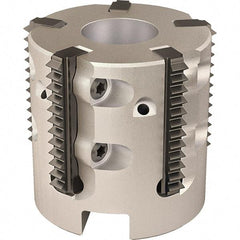 Vargus - 1.929" Cut Diam, 7.874" Max Depth of Cut, 3/4" Arbor Hole Diam, Internal/External Indexable Thread Mill - Insert Style 25S, 7 Inserts, Toolholder Style RTMC-D, 1.38" OAL - Caliber Tooling