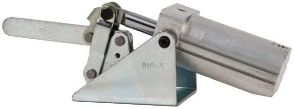 De-Sta-Co - 750 Lb Inner Hold Capacity, Horiz Mount, Air Power Hold-Down Toggle Clamp - 1/8 NPT Port, 145 Max psi, 99° Bar Opening, 45.47mm Height Under Bar - Caliber Tooling