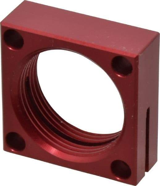 De-Sta-Co - 1-1/8 - 16 Thread, 13/64" Mounting Hole, Aluminum Clamp Mounting Block - 1/2" Thick x 1.38" Long x 1.378" Wide - Caliber Tooling