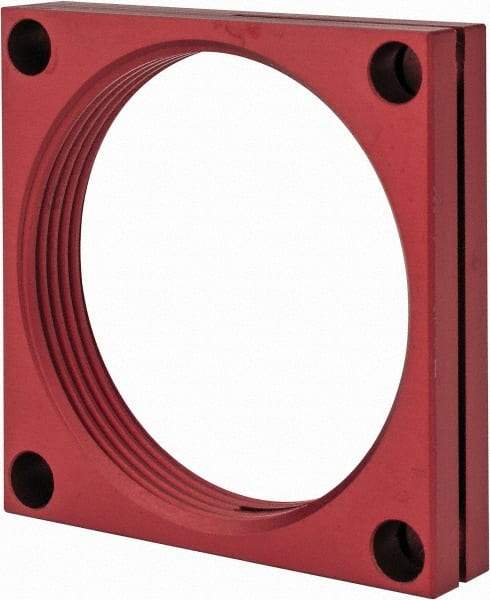 De-Sta-Co - 2-1/4 - 12 Thread, 0.28" Mounting Hole, Aluminum Clamp Mounting Block - 1/2" Thick x 2-1/2" Long x 2-1/2" Wide - Caliber Tooling