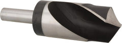 Hertel - 1-15/16" Drill, 118° Point, High Speed Steel Silver Deming & Reduced Shank Drill Bit - Caliber Tooling