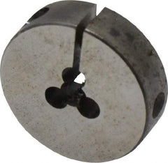 Cle-Line - #4-40 UNC Thread, 13/16" Outside Diam Carbon Steel Round Die - 1/4" Thick, Right Hand Thread, Adjustable - Exact Industrial Supply