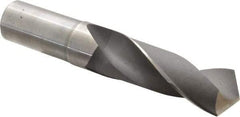 Hertel - 1-5/16" 118° High Speed Steel Screw Machine Drill Bit - Bright Finish, Right Hand Cut, 4-3/8" Flute Length, 7" OAL - Caliber Tooling