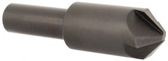 Hertel - 3/4" Head Diam, 1/2" Shank Diam, 4 Flute 100° High Speed Steel Countersink - Caliber Tooling