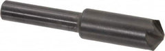 Hertel - 3/8" Head Diam, 1/4" Shank Diam, 4 Flute 120° High Speed Steel Countersink - 1-3/4" OAL, Straight Shank - Caliber Tooling