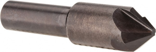 Hertel - 1/2" Head Diam, 3/8" Shank Diam, 4 Flute 82° High Speed Steel Countersink - Caliber Tooling