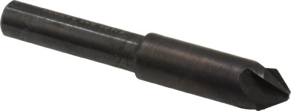 Hertel - 5/16" Head Diam, 1/4" Shank Diam, 4 Flute 82° High Speed Steel Countersink - Caliber Tooling