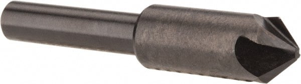 Hertel - 3/8" Head Diam, 1/4" Shank Diam, 4 Flute 90° High Speed Steel Countersink - Caliber Tooling