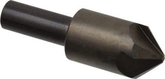 Hertel - 7/8" Head Diam, 1/2" Shank Diam, 4 Flute 90° High Speed Steel Countersink - 2-13/16" OAL, Straight Shank - Caliber Tooling