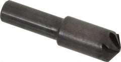 Hertel - 1/2" Head Diam, 3/8" Shank Diam, 6 Flute 120° High Speed Steel Countersink - Caliber Tooling