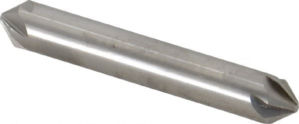 Hertel - 3/8" Head Diam, 3/8" Shank Diam, 6 Flute 82° High Speed Steel Countersink - Caliber Tooling